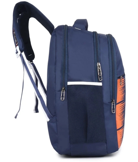 Da Tasche Navy Blue Polyester Backpack For Kids