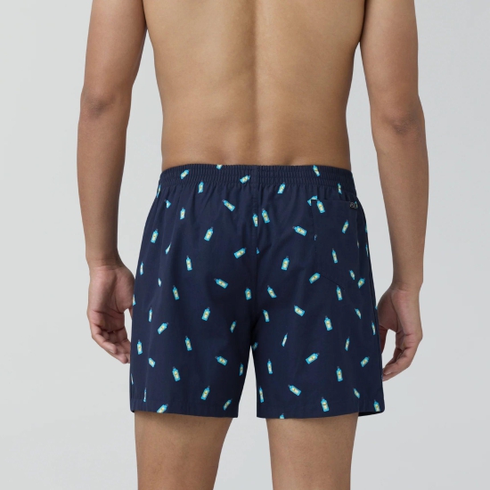 Splash Cotton Boxers - Gin Blue XL