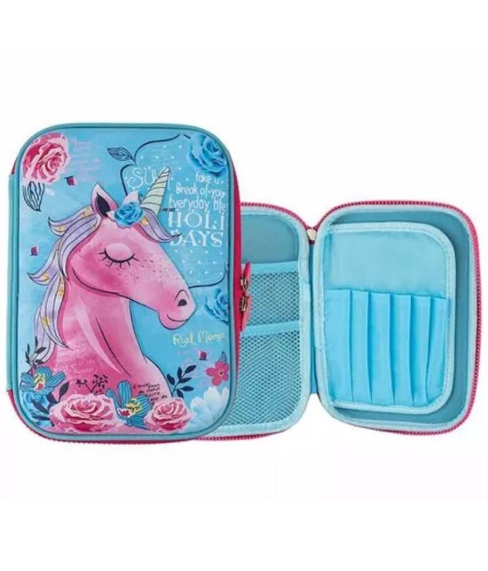 SHB Premium Stylish Unicorn Printed Large Capacity Hardtop Eva Pencil Case Organizer School Kids Girls Boys, Pen Pouch, Pencil Cases Pouch Stationery Pouch Kit