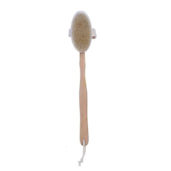 Sacred Salts Wooden Bath Brushes Set for Dry Brushing  Natural Boar Bristles and Nubby Massager-Sacred Salts Wooden Bath Brushes Set for Dry Brushing | Natural Boar Bristles and Nubby Massager