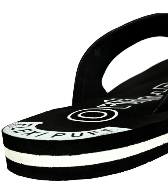 Altek Black Mens Thong Flip Flop - None