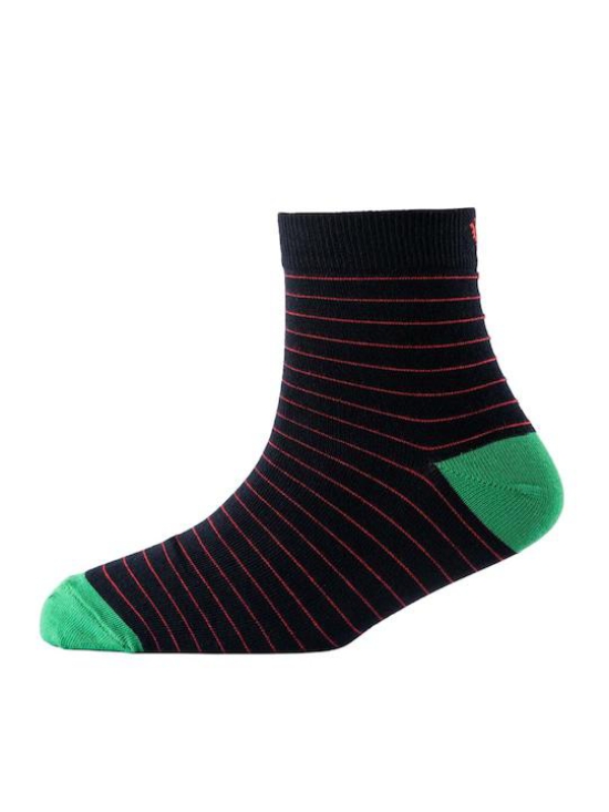 Men Pack Of 2 Patterned Cotton Above Ankle Length Socks