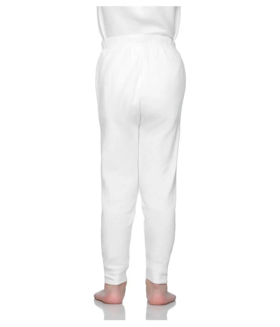 Bodycare Insider Off White Solid Kids Thermal Top & Bottom Set - None