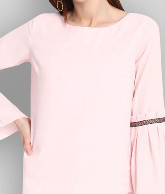 Rare - Pink Polyester Women's Regular Top ( Pack of 1 ) - None