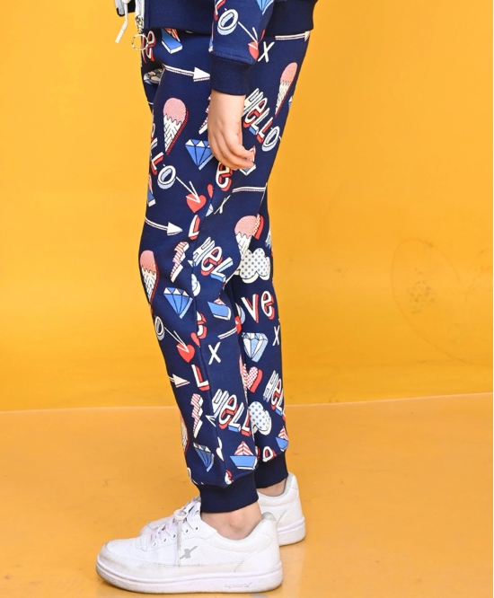 HELLO LOVE GIRLS JOGGER - NAVY BLUE-0-6 MONTHS / 1N / NAVY BLUE