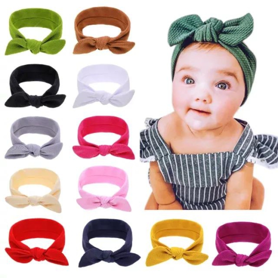 Textured soft cloth headband for babies-Fuschia