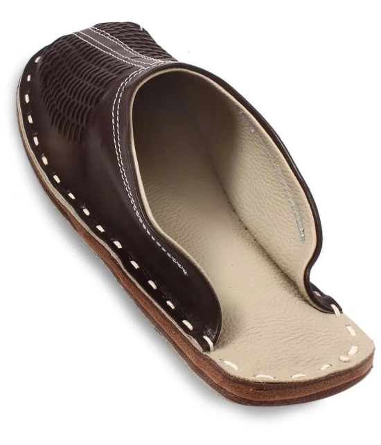 Apratim Brown Mens Mule - None