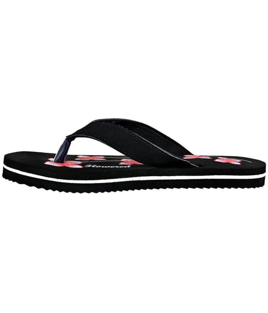 GRASS WALK - Black Women's Thong Flip Flop - None