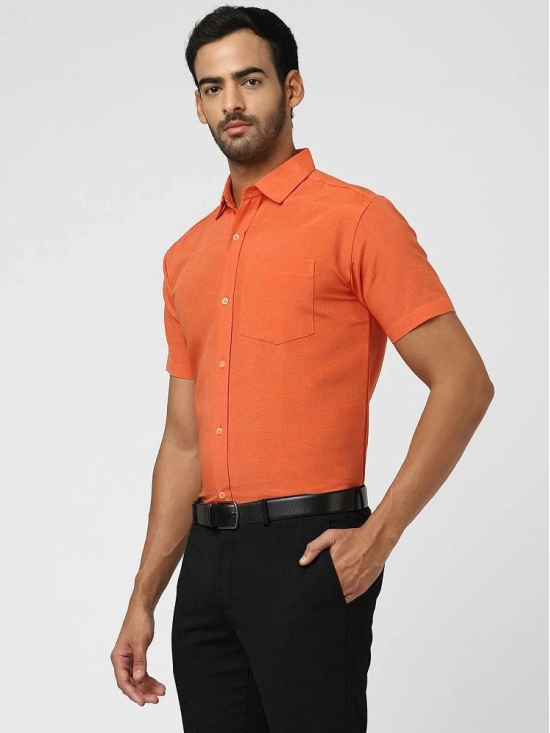 DESHBANDHU DBK - Orange Cotton Regular Fit Mens Casual Shirt ( Pack of 1 ) - None