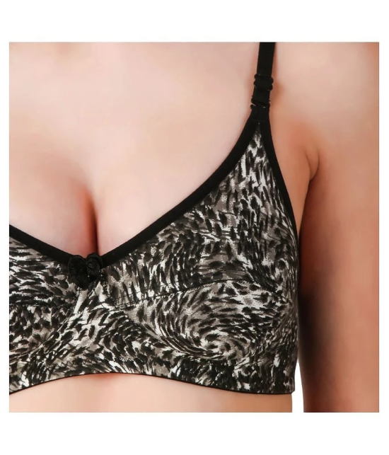 Fasense Cotton Everyday Bra - Black - 36B