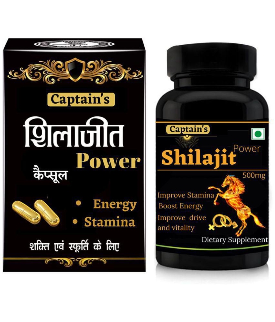 Captain Biotech Pure Shilajit For Stamino, Power, Energy Enhance Capsule 60 no.s