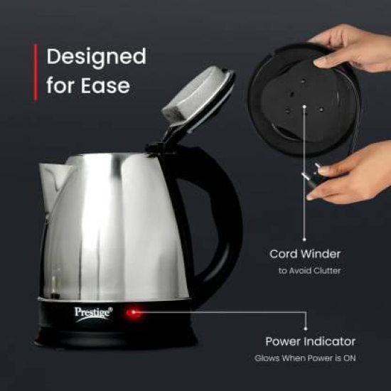 Prestige PKOSS Electric Kettle  (1.5 L, Silver)