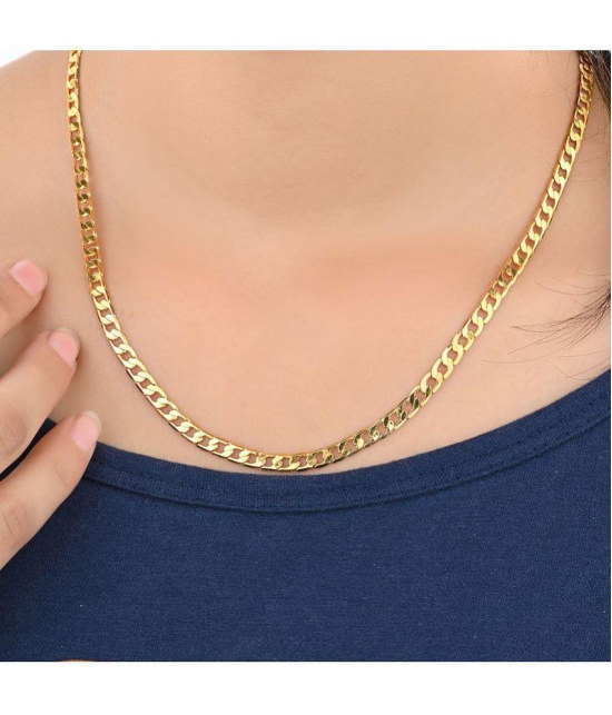 AanyaCentric Combo of 4 Gold Plated 22inches Long Fashion Chain - None