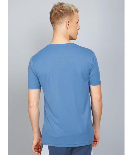 Technosport Light Blue Polyester Slim Fit Men's Sports T-Shirt ( Pack of 1 ) - None
