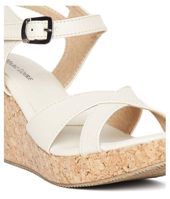 Marc Loire Cream Wedges Heels - 41 EU