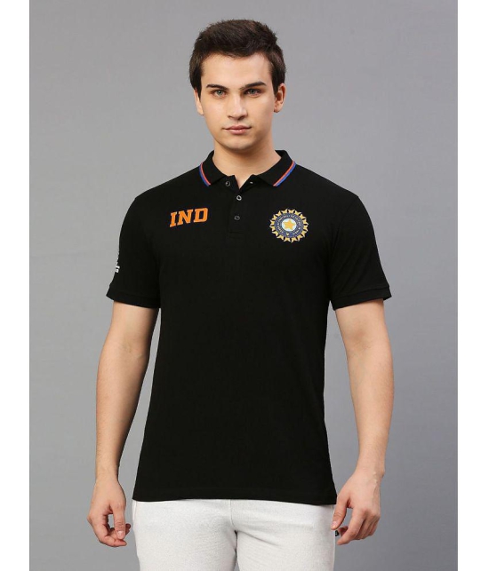 FanCode - Black Cotton Regular Fit Men's Sports Polo T-Shirt ( Pack of 1 ) - None