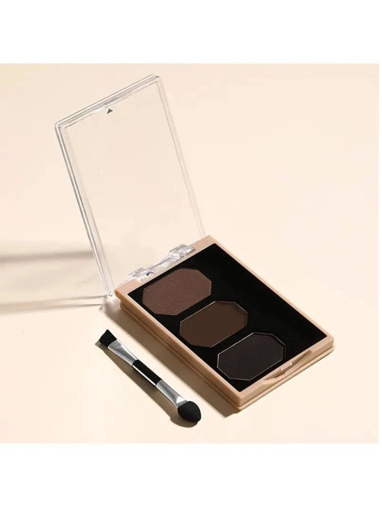 Adbeni Instant Eyebrow Powder Cake Palette With Brush Brow Eyes Brown 9 g