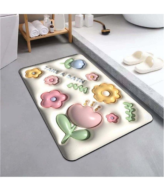 RAMDEV ENTERPRISE Rubber Bath Mat 40x60 cm ( Pack of 1 ) - Multicolor - Multicolor