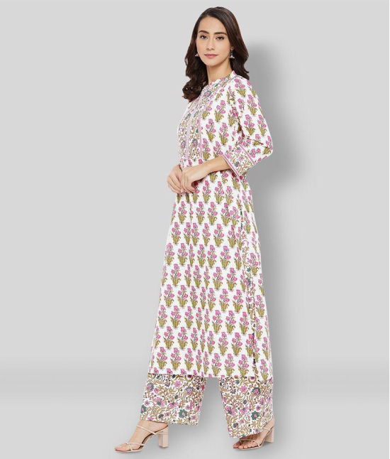 Tissu - Multicolor Straight Cotton Womens Stitched Salwar Suit ( Pack of 1 ) - XS