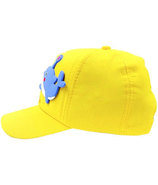 Zacharias Boy's Kids Cotton Baseball Cap kc-28 (Yellow_1-4 Years) (Pack of 1) - None