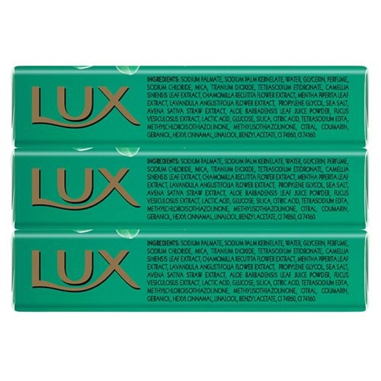 Lux Fresh Splash Water Lily & Cooling Mint Soap Bar, For Refreshed Fragrant Skin, 150 G Each (Pack Of 3)