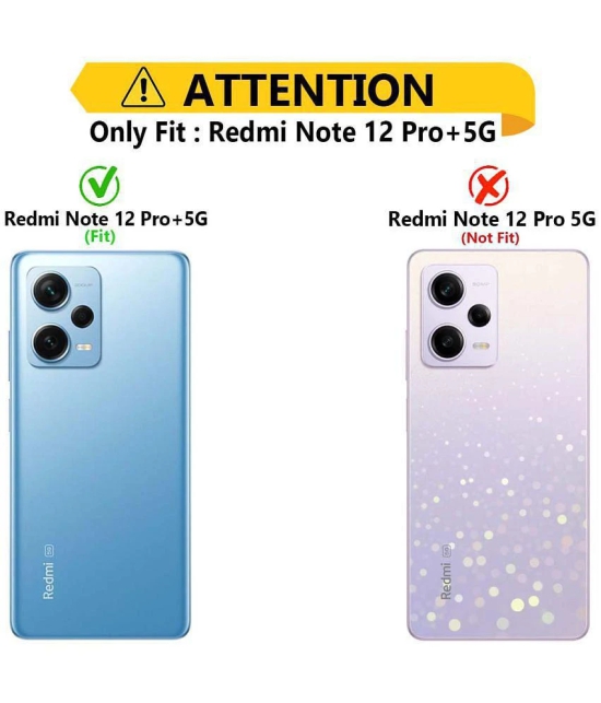 NBOX - Multicolor Silicon Printed Back Cover Compatible For Redmi Note 12 Pro Plus 5G ( Pack of 1 )