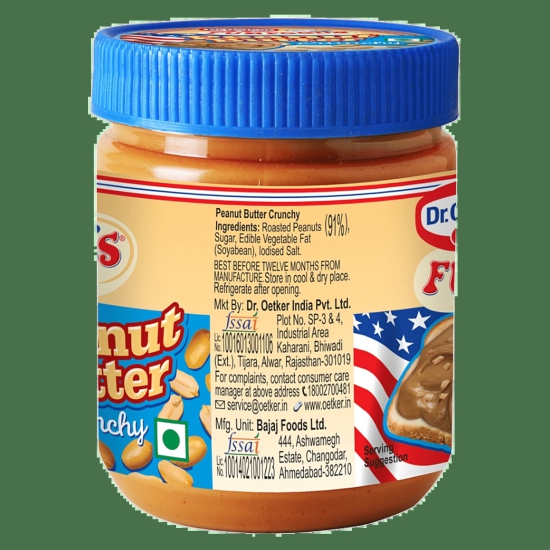 Dr. Oetker Funfoods Peanut Butter Crunchy, 400 G Jar