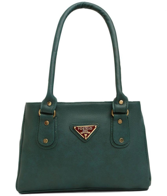 Fostelo - Green PU Shoulder Bag - Green