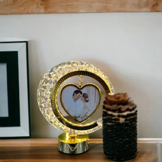 Half Moon Photo Frame Lamp