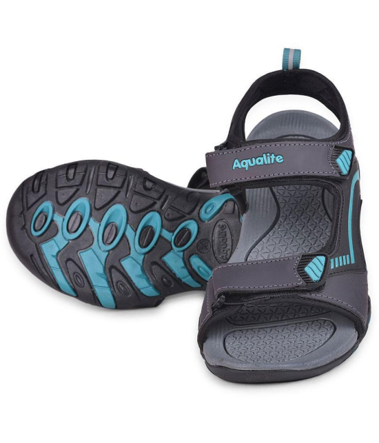 Aqualite - Dark Grey Mens Floater Sandals - None