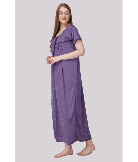 Affair - Pink Cotton Blend Womens Nightwear Nighty & Night Gowns ( Pack of 1 ) - None