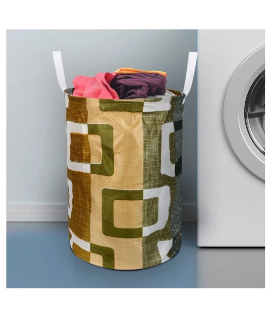 E-Retailer Set of 2 Polyester Green Washing Machine Cover for Universal 8 kg Front Load - Green