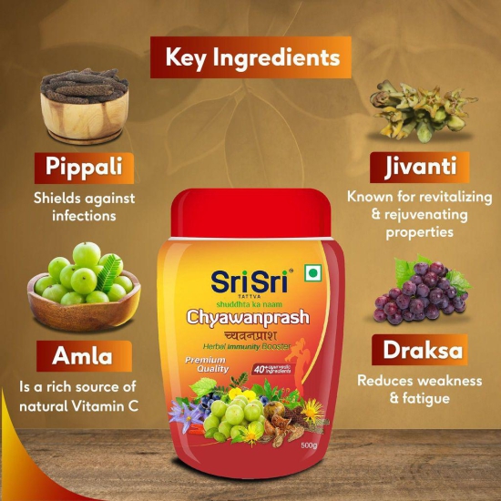 Sri Sri Tattva Chyawanprash - Herbal Immunity Booster, 500g