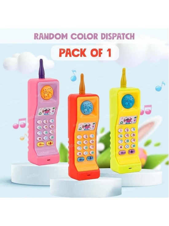 THRIFTKART - Musical Mobile Phone Toy for Kids Cellphone | Telephone | Light & Sound | Educational Toys for Kids Baby Babies - Multicolor  - (Battery Included)