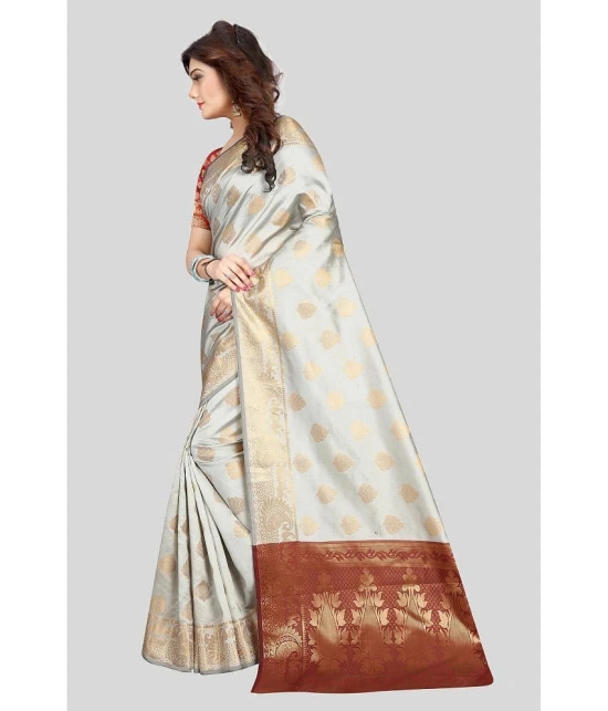 Gazal Fashions - Multicolour Banarasi Silk Saree With Blouse Piece ( Pack of 1 ) - Multicolour