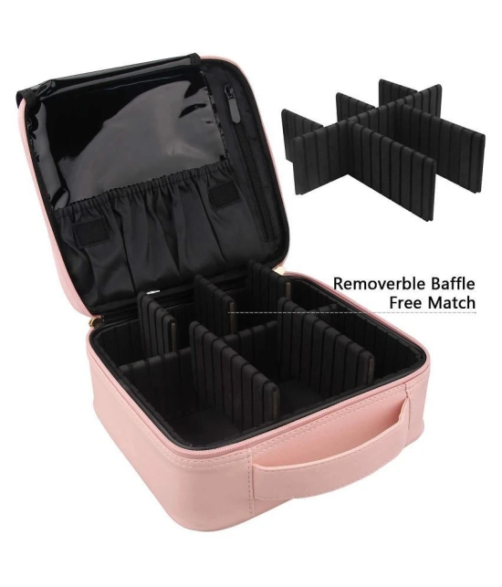 House Of Quirk Pink Makeup Cosmetic Storage Case