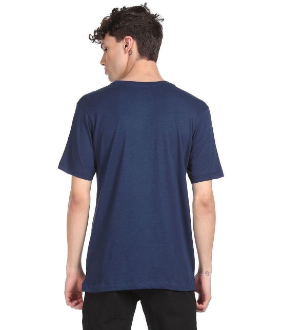 Colt - Cotton Blend Regular Fit Blue Men's T-Shirt ( Pack of 1 ) - None