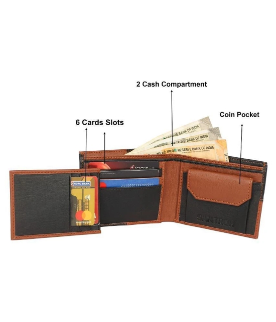 samtroh PU Brown Casual Regular Wallet