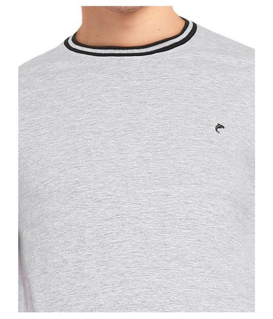 Ruggers Polyester Grey Solids T-Shirt - None