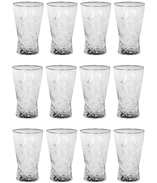 Somil Water/Juice  Glasses Set,  270 ML - (Pack Of 12)