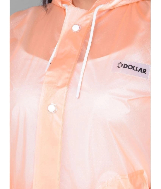 Dollar Polyester Raincoat Set - Orange - None