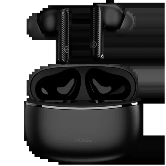 Noise Aura Buds in-Ear Truly Wireless Earbuds with 60H of Playtime, Quad Mic with ENC, Dual Device Pairing, Instacharge (10 min = 150 min), 12mm Polymer Composite Driver, BT v5.3 Aura Black