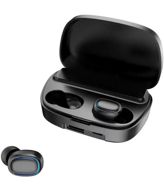 VEhop Power Buds In Ear True Wireless (TWS) 45 Hours Playback IPX4(Splash & Sweat Proof) Fast charging,Powerfull bass -Bluetooth V 5.1 Black