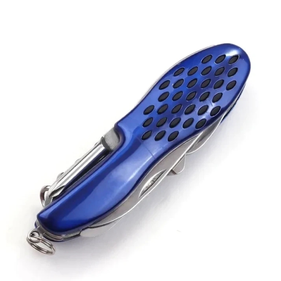 Swiss-Styled Pocket Knife & Multitool 12-in-1: Versatile Tool for Everyday Tasks and Outdoor Adventures (Colour - Blue) by Total Sporting And Fitness Solutions Pvt Ltd