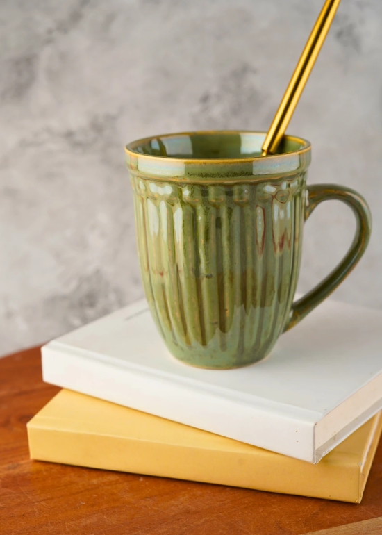 Moss Green Vintage Mug-Set of two