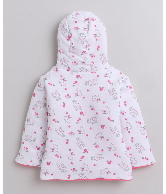 BUMZEE Pink & White Baby Girls Full Sleeves Reversible Jacket Age - 18-24 Months - None