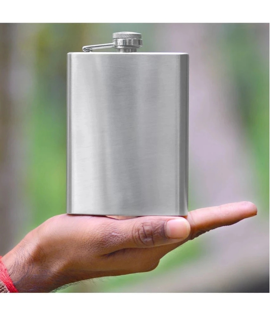 JMALL Steel Hip Flask - Silver