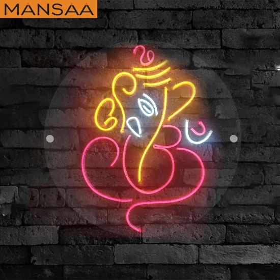 Ganesh Chaturthi Exclusive | Ganpati NEON | 20 inches Diameter