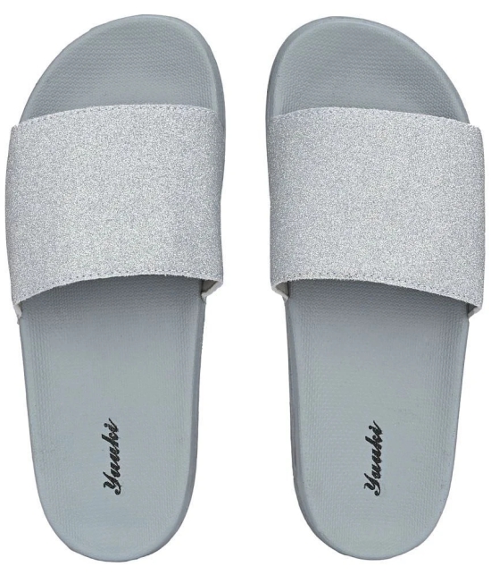 YUUKI - Dark Grey Womens Slide Flip Flop - None