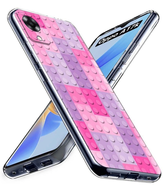 NBOX - Multicolor Printed Back Cover Silicon Compatible For Oppo A17K ( Pack of 1 )